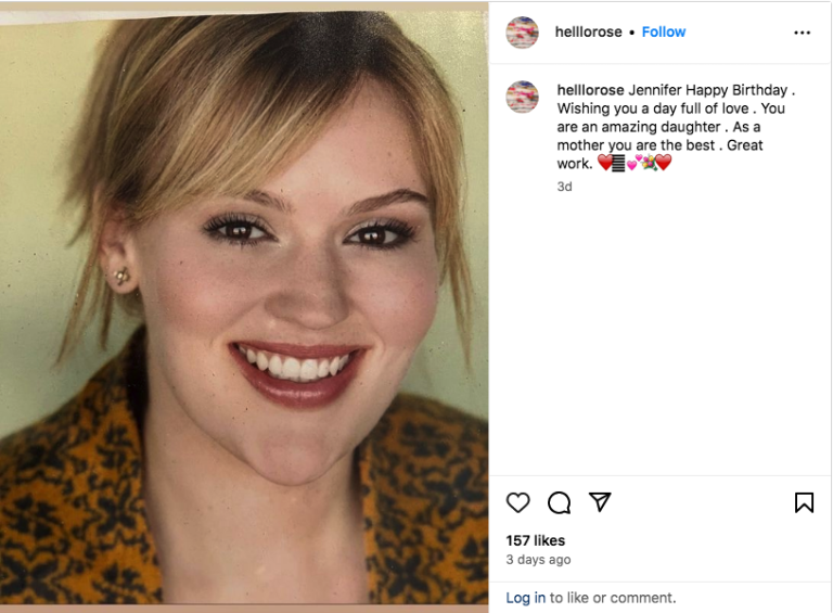 THE SPITTING IMAGE OF HER FATHER, JENNIFER CANDY HAD CELEBRATED HER