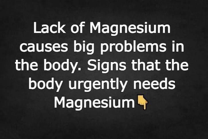 Magnesium deficiency has serious negative effects on the body